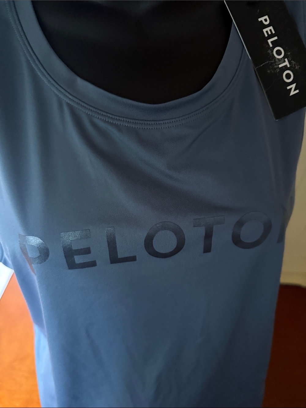 Peloton Slate Blue Workout Tank with Gloss Logo NWT - Picture 4 of 4